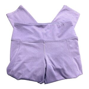 Purple Textured Under Armour Leggings Size Medium